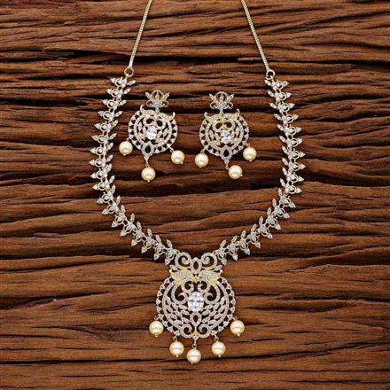 CZ Classic Necklace with gold plating