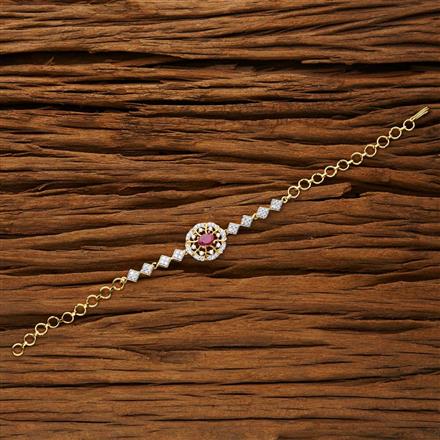 CZ Classic Bracelet with 2 tone plating