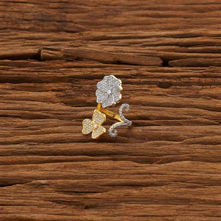 CZ Classic Ring with 2 tone plating