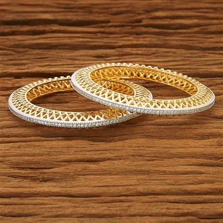 CZ Classic Bangles with 2 tone plating