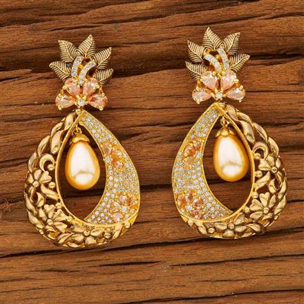 CZ Classic Earring with gold plating