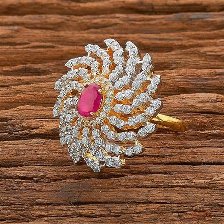 CZ Classic Ring with 2 tone plating