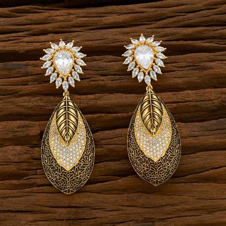 CZ Classic Earring with gold plating