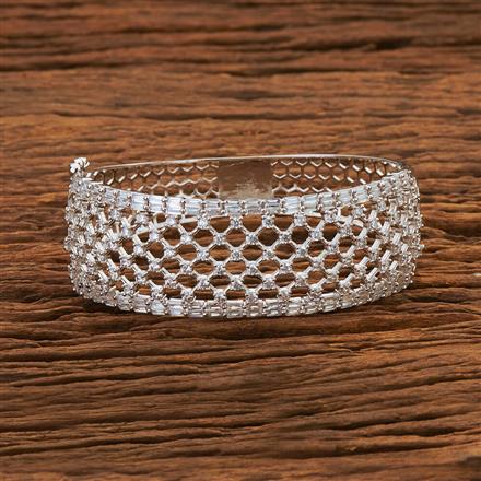CZ Classic Kada with rhodium plating