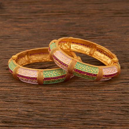 Antique Openable Bangles With Gold Plating