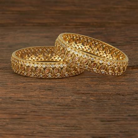 Cz Classic Bangles With Gold Plating