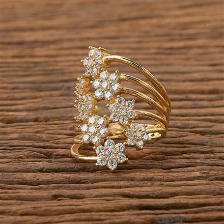 Cz Classic Ring with gold plating