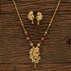 Antique Mala Pendant Set With Gold Plating