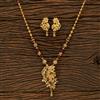 Antique Mala Pendant Set With Gold Plating