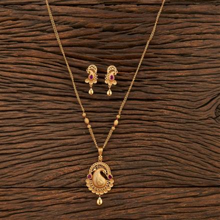 Antique Delicate Pendant Set With Gold Plating