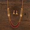 Antique 2 Side Pendant With Matte Gold Plating