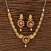 Antique Classic Necklace With Matte Gold Plating