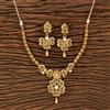 Antique Classic Necklace With Matte Gold Plating