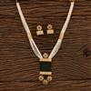 Antique Mala Pendant Set With Gold Plating