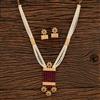 Antique Mala Pendant Set With Gold Plating