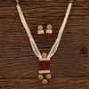 Antique Mala Pendant Set With Gold Plating