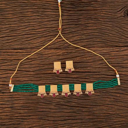 Antique Choker Necklace With Gold Plating