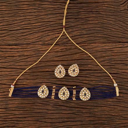 Antique Choker Necklace With Gold Plating