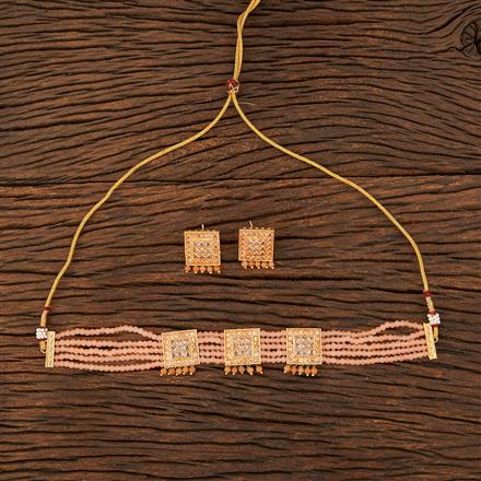 Antique Choker Necklace With Gold Plating