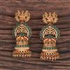 Antique Temple Earring With Matte Gold Plating