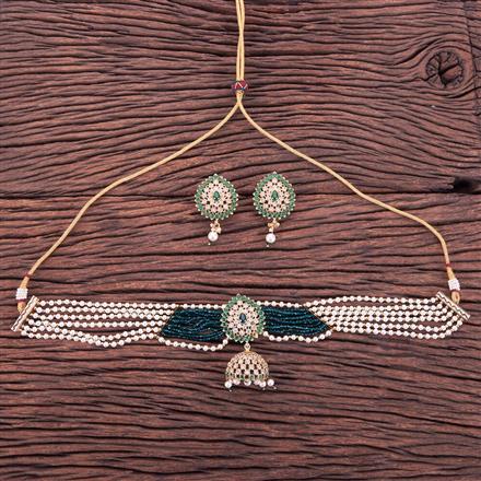 Antique Choker Necklace With Gold Plating