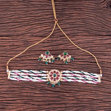 Antique Choker Necklace With Gold Plating