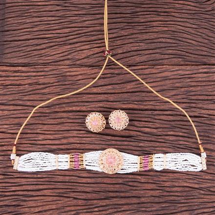 Antique Choker Necklace With Gold Plating