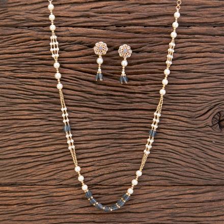 Antique Long Necklace With Gold Plating