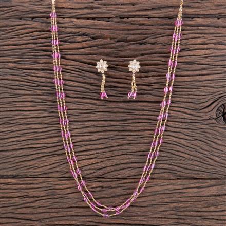 Antique Long Necklace With Gold Plating