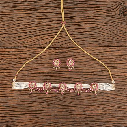 Antique Choker Necklace With Gold Plating