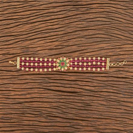 Antique Adjustable Bracelet With Gold Plating