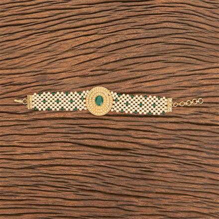 Antique Pearl Bracelet With Gold Plating