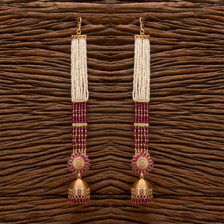 Antique Jhumki Kaan Chain With Gold Plating