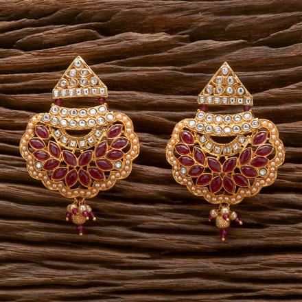 Antique Moti Earring With Gold Plating