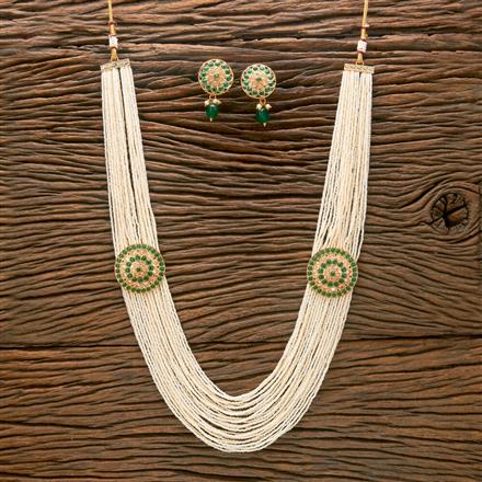 Antique Pearl Necklace With Gold Plating