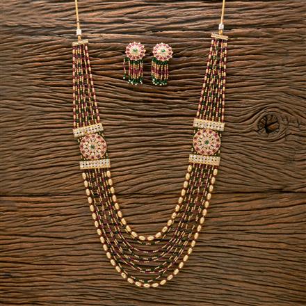 Antique Long Necklace With Gold Plating