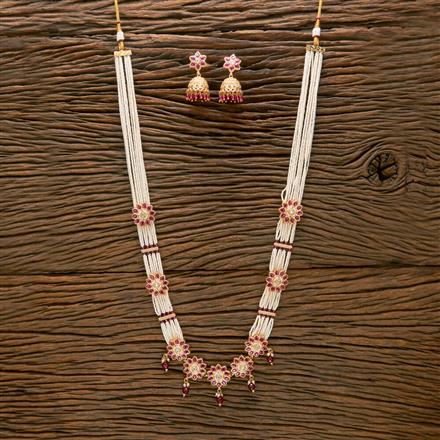 Antique Mala Necklace With Gold Plating