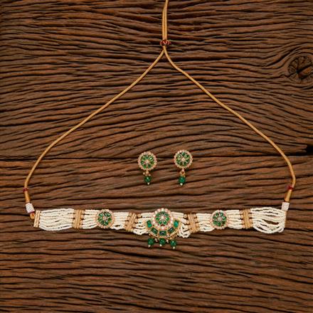 Antique Choker Necklace With Gold Plating