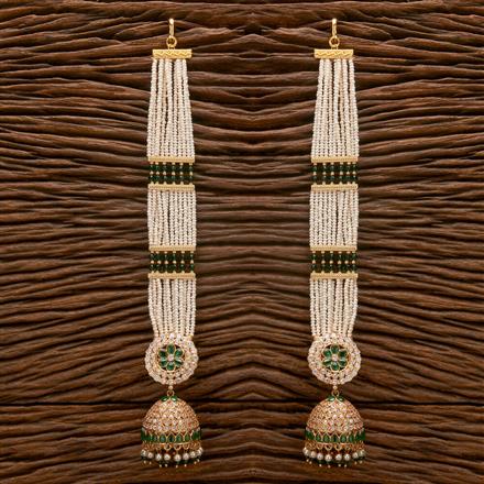 Antique Jhumki Kaan Chain With Gold Plating