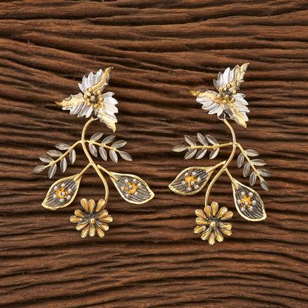 Cz Trendy Designer Earring with 2 tone plating