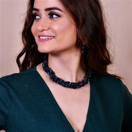 Western Trendy Glass Seed Beads Choker Necklace