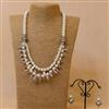 Western Double Layered Pearl Necklace Set