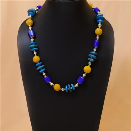 Western Multi Colored Necklace With Big Statement Beads
