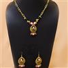 Western Metal Chain Pearl Beads Necklace Set