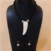 Western Black Glass Beads Necklace Set