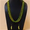 Western Transparent Seed Beads Multi Layered Necklace Set