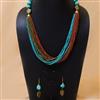Western Glass Seed Beads Mala Necklace Set