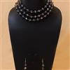 Western 3 Line Faceted Glass Beads Necklace Set