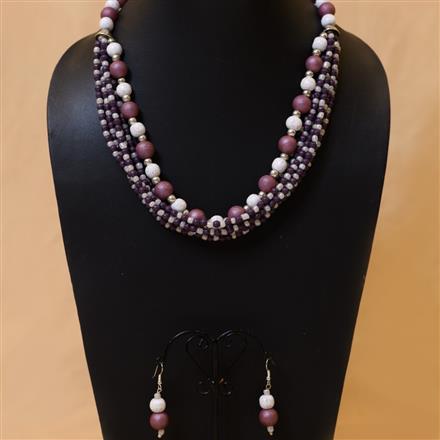 Western Wooden Beads Necklace Set