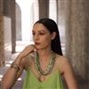 Western Multi Layer Glass Beads Necklace